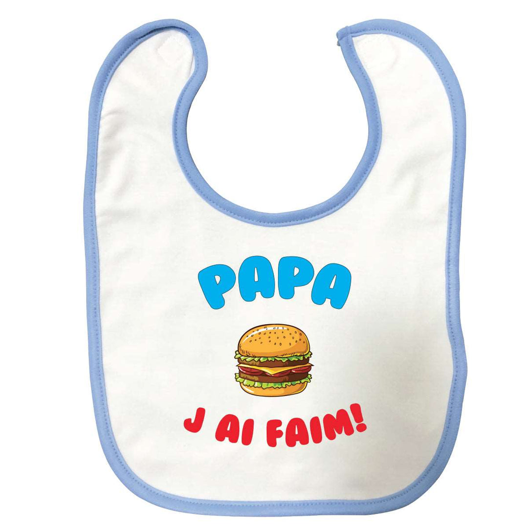 Bavette Papa j'ai faim Bleue