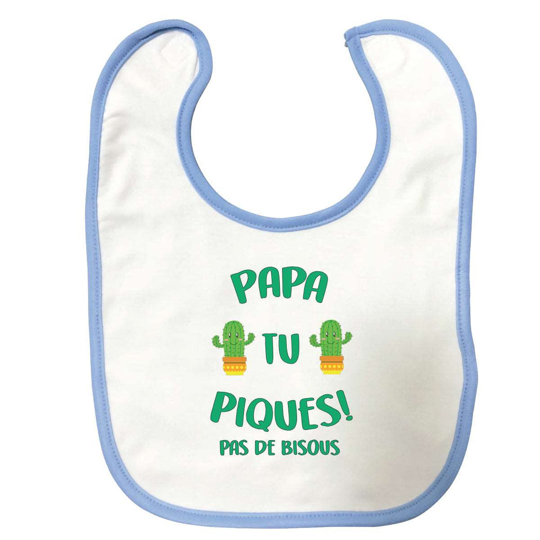 Bavette papa tu piques Bleue