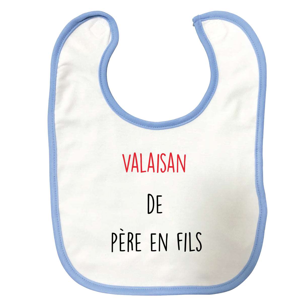 Bavette Valaisan de père en fils Bleue