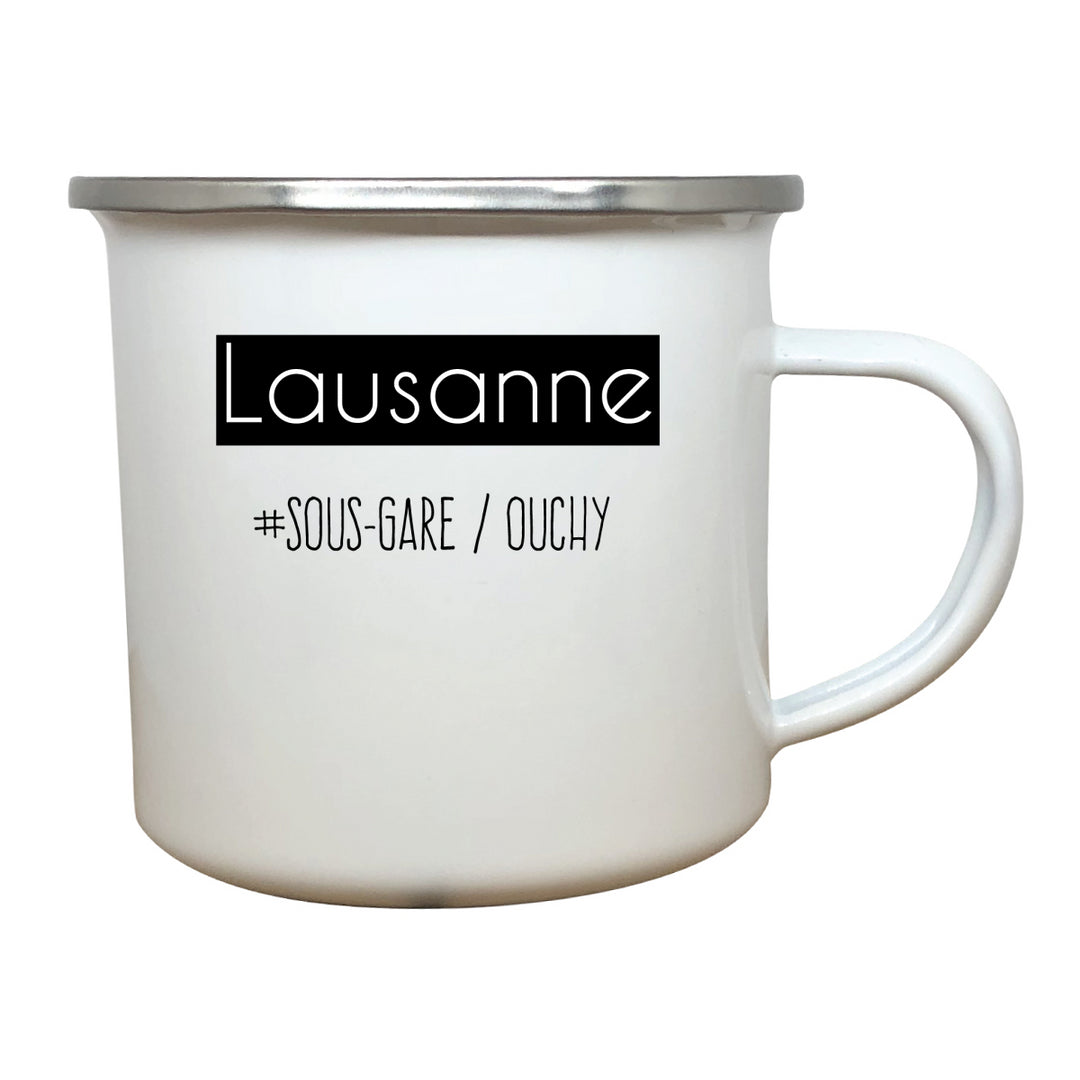 Tasse émail Sous Gare Ouchy