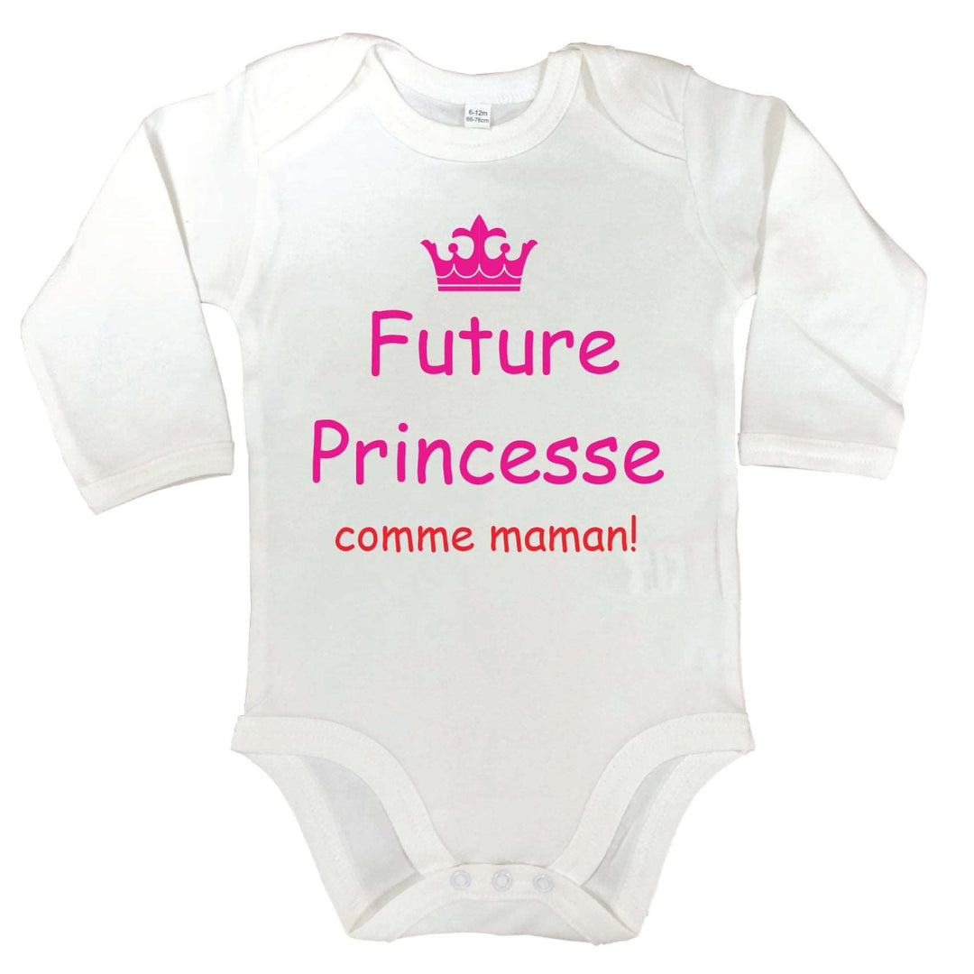 Body manches longues Future princesse comme maman