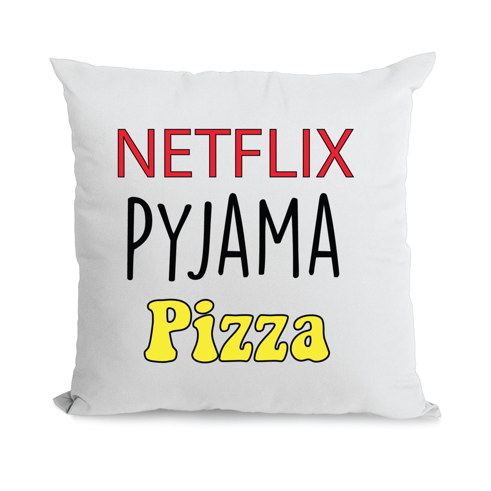 Housse de coussin Netflix pyjama pizza - L'atelier Suisse