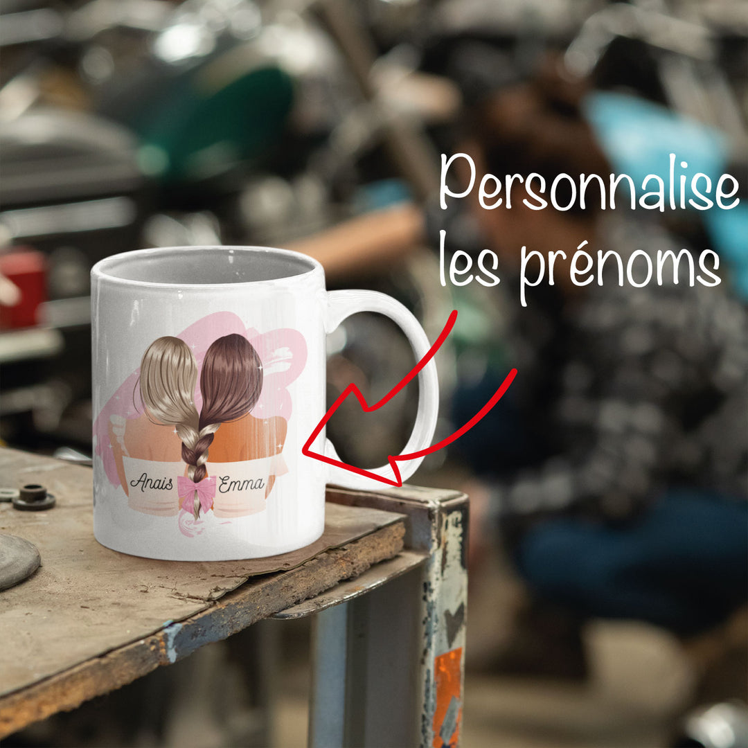 Mug / tasse cadeau Saint-Valentin pour femme - personnalisable : Préno