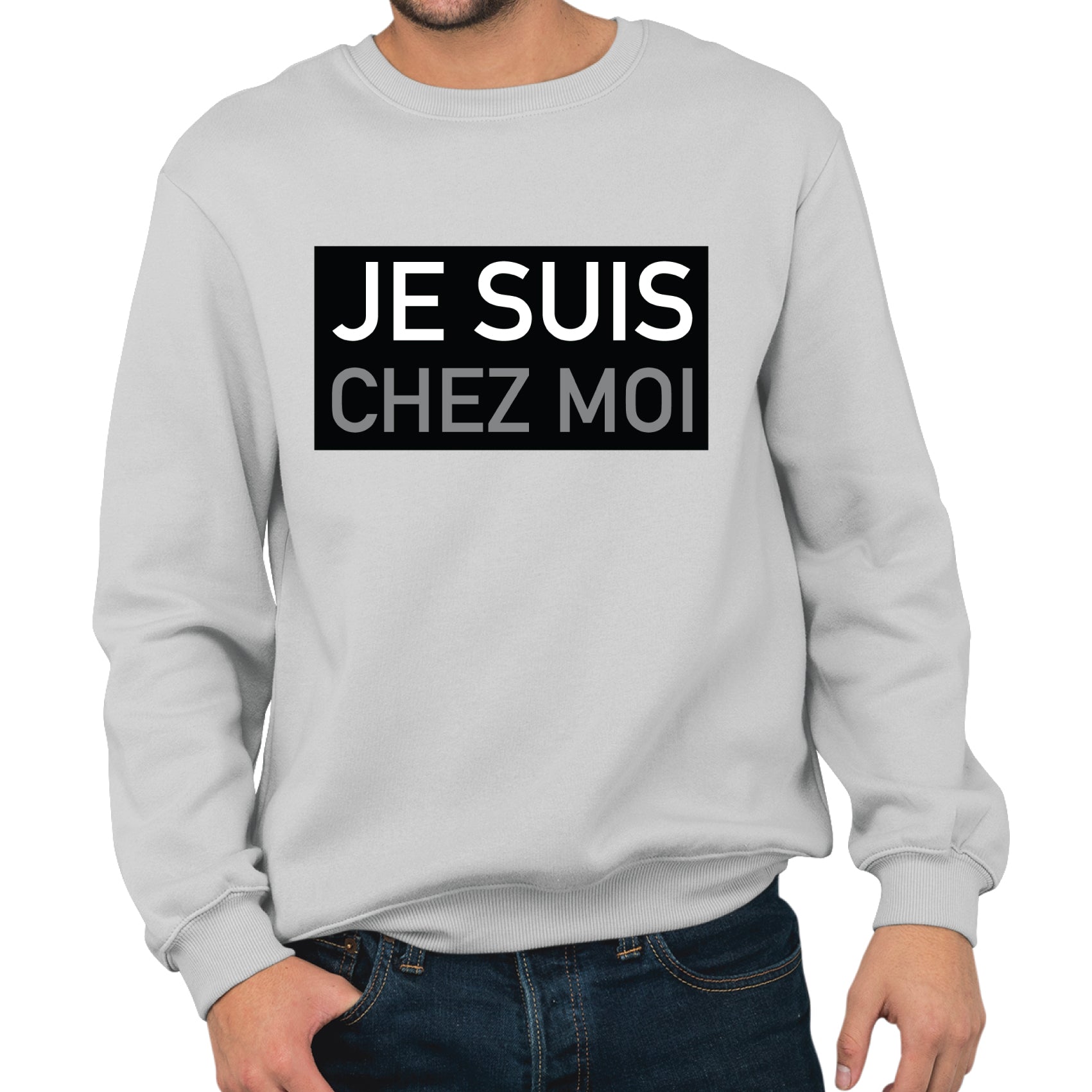 Sweat homme Je suis chez moi - L'atelier Suisse