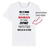 T Shirt Femme Pas si banal d'être une maman et une...(Texte à personnaliser)