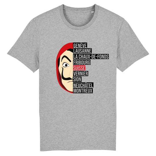 T-shirt homme Casa de Papel Suisse Romande - L'atelier Suisse