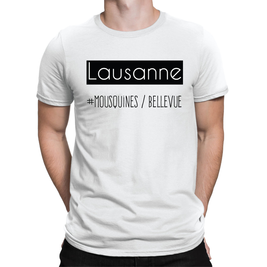 T-shirt-homme-personnalisé Mousquines-Bellevue - L'atelier Suisse