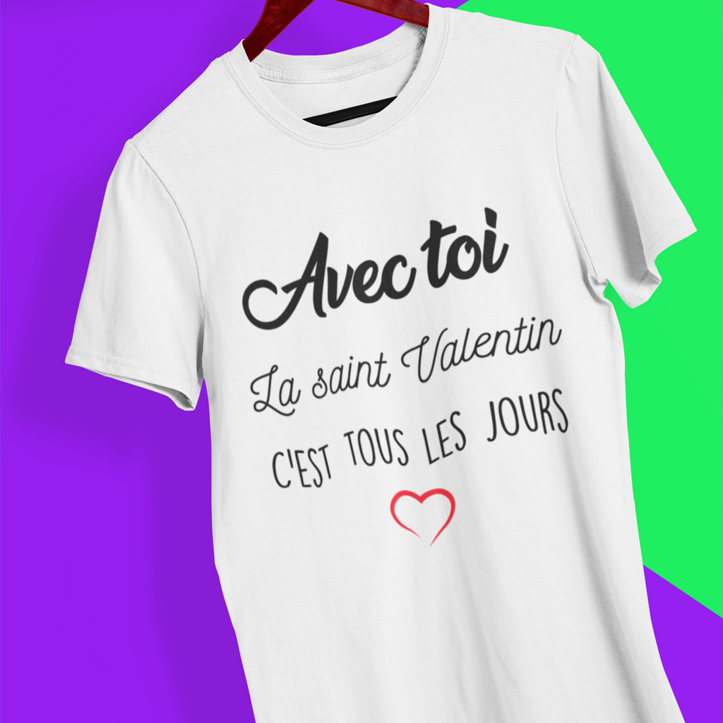 T shirt saint valentin homme fashion