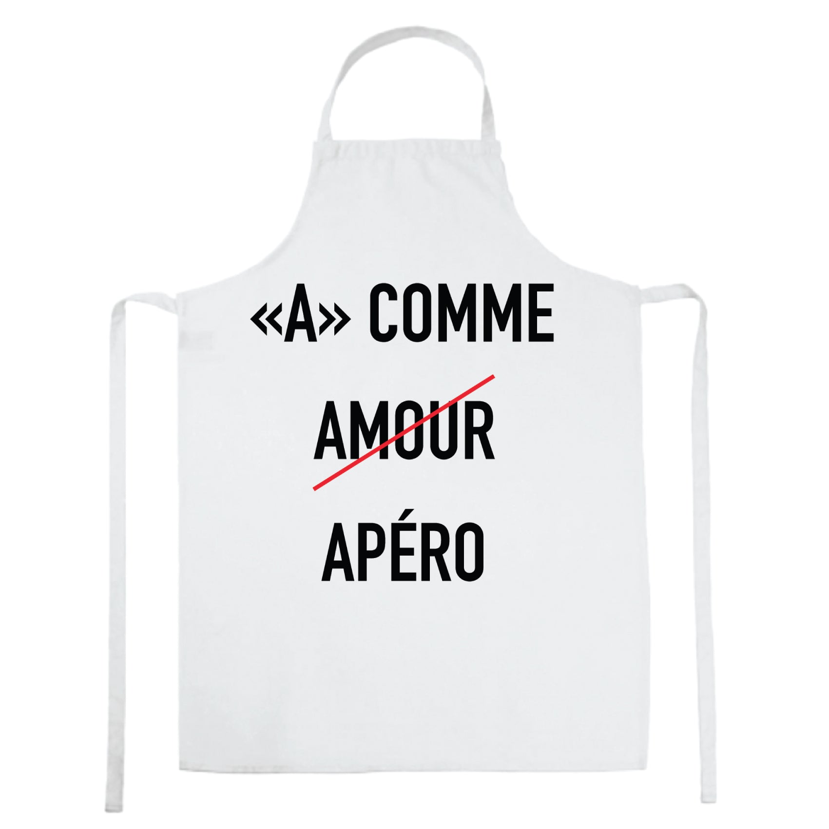 Tablier femme A comme apéro - L'atelier Suisse