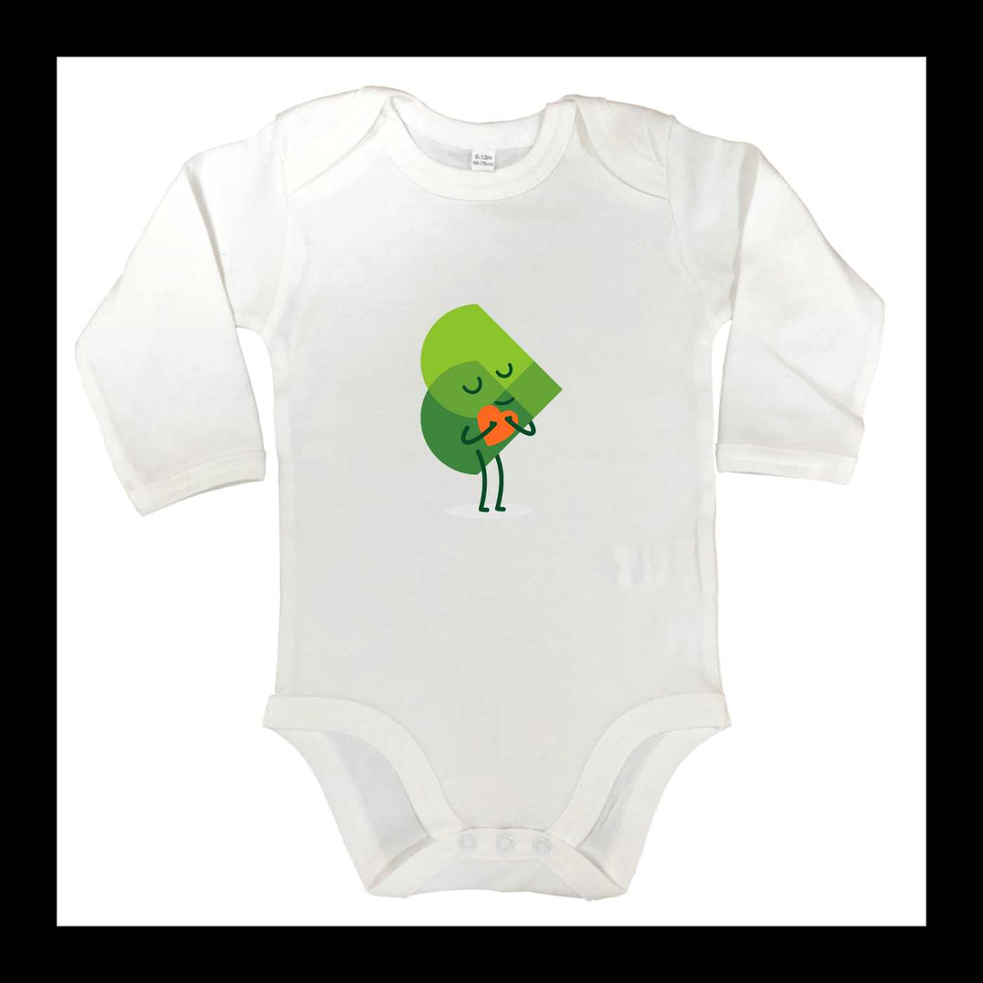 Body manches longues Quand maman dit non je demande à marraine