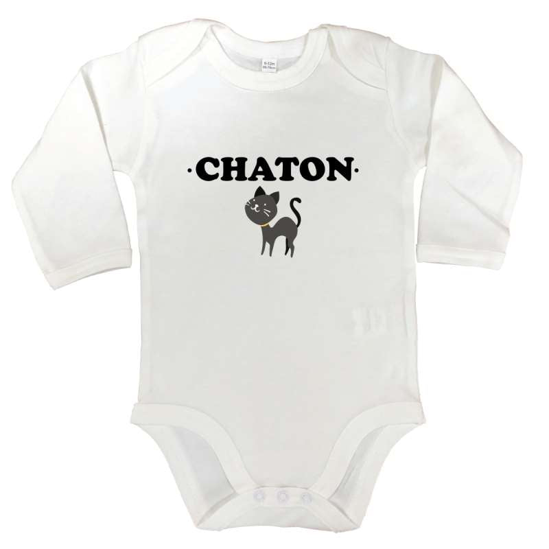 Body manches longues Chaton