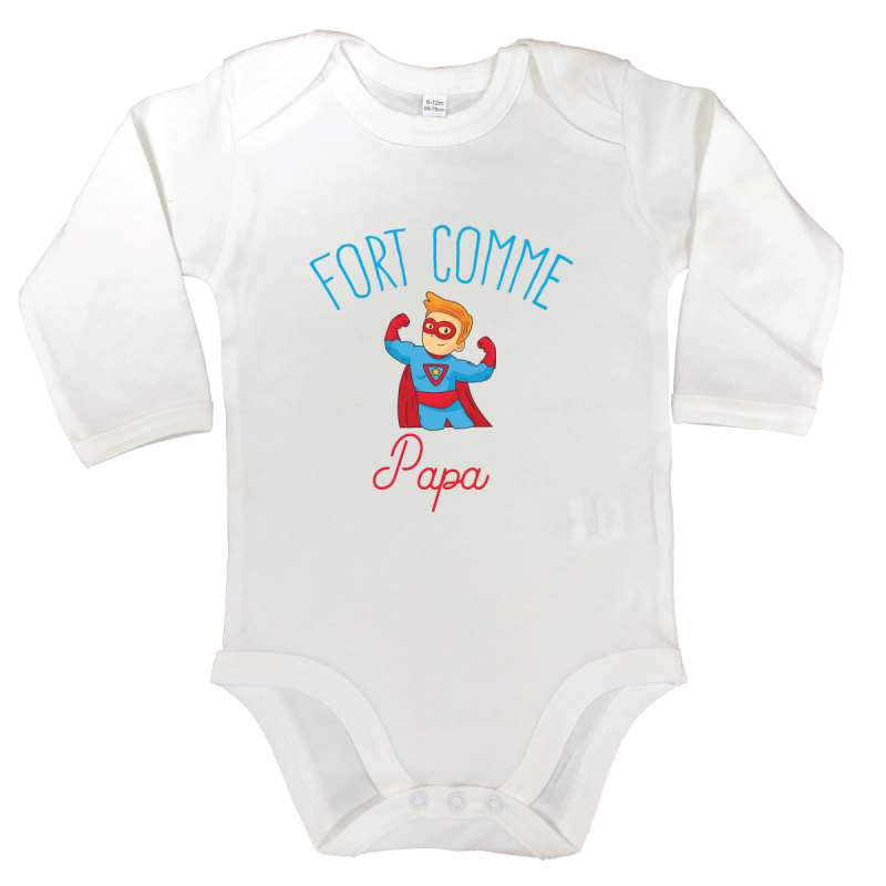 Body manches longues Fort comme Papa