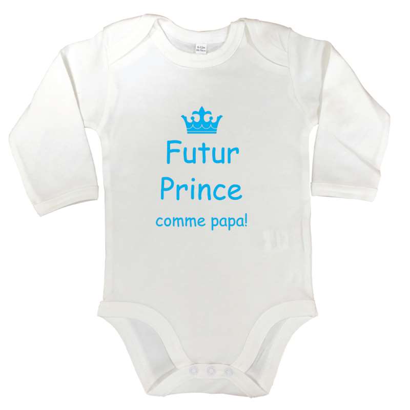 Body manches longues Futur Prince comme Papa