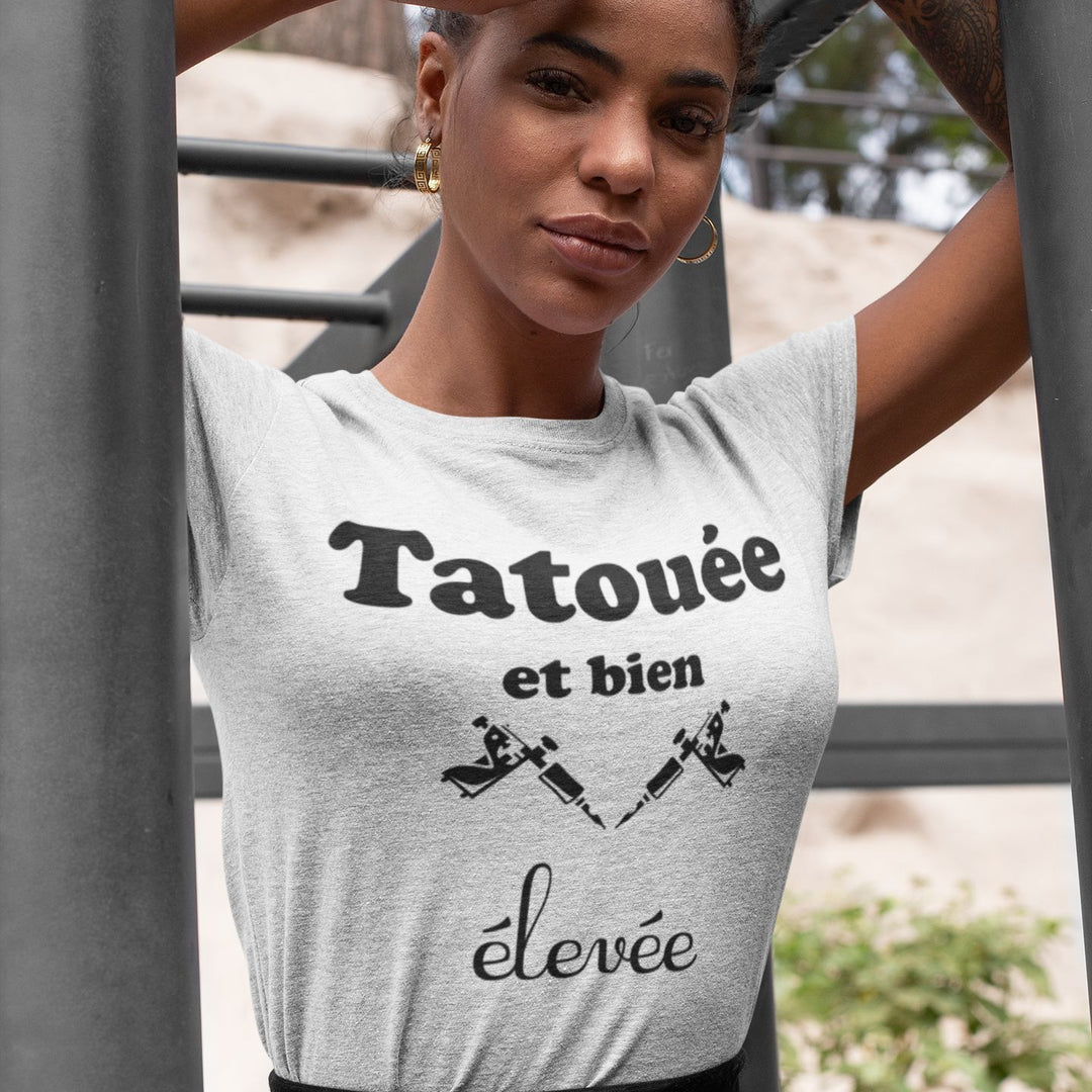 T-shirt femme Tatouée et bien élevée - L'atelier Suisse