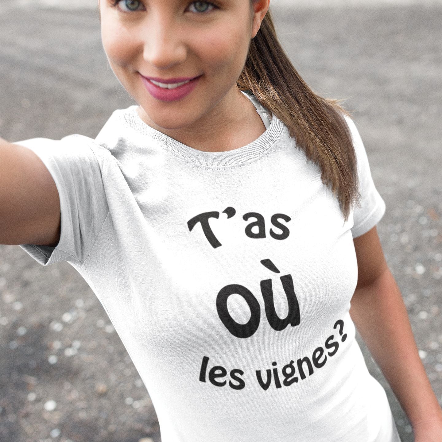 T-shirt femme T'as où les vignes? - L'atelier Suisse