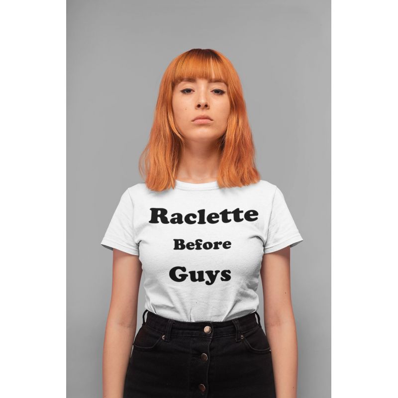 T-shirt femme Raclette before guys