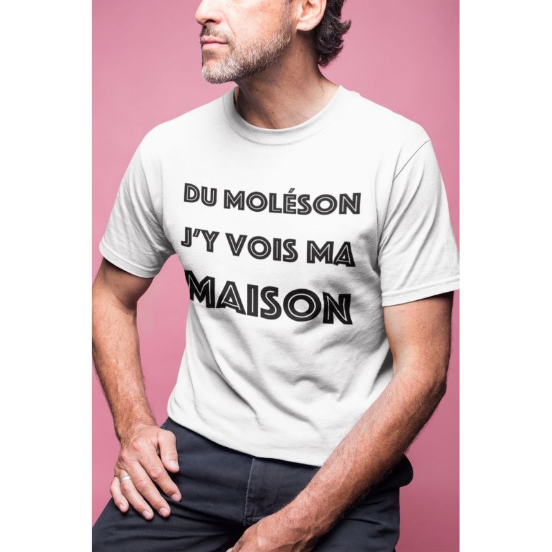 T-shirt homme Du Moléson j'y vois ma maison - L'atelier Suisse