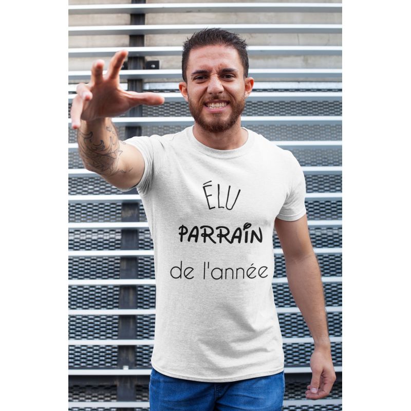 T-shirt homme Elu parrain de l'année - L'atelier Suisse
