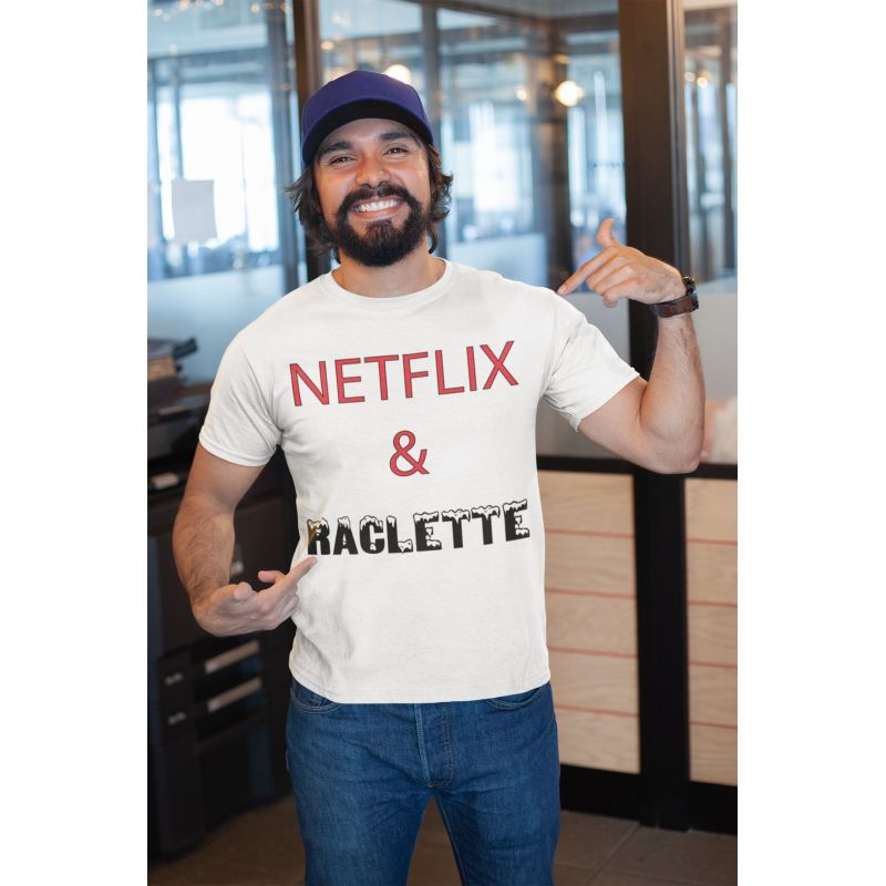T-shirt homme Netflix & Raclette