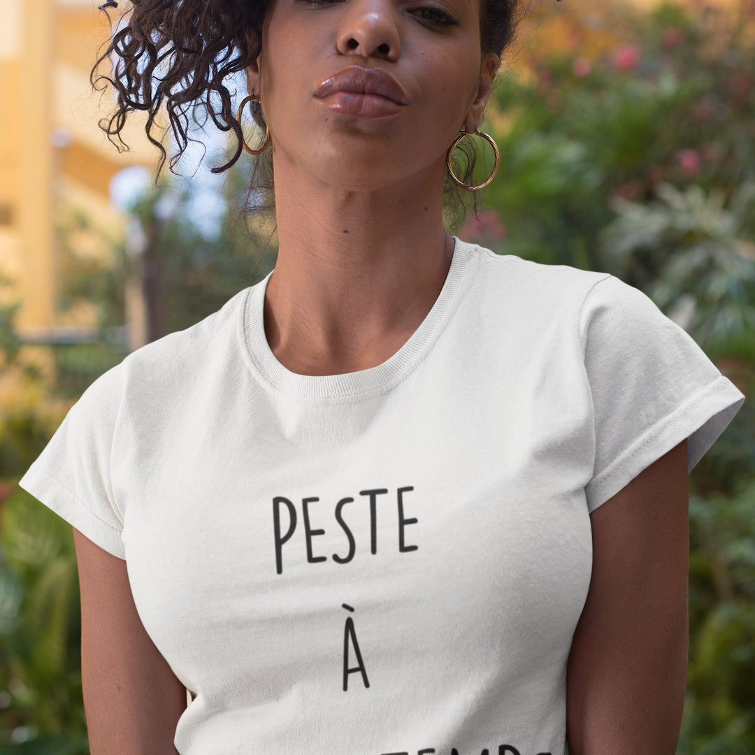 T-shirt femme Peste à plein temps - L'atelier Suisse