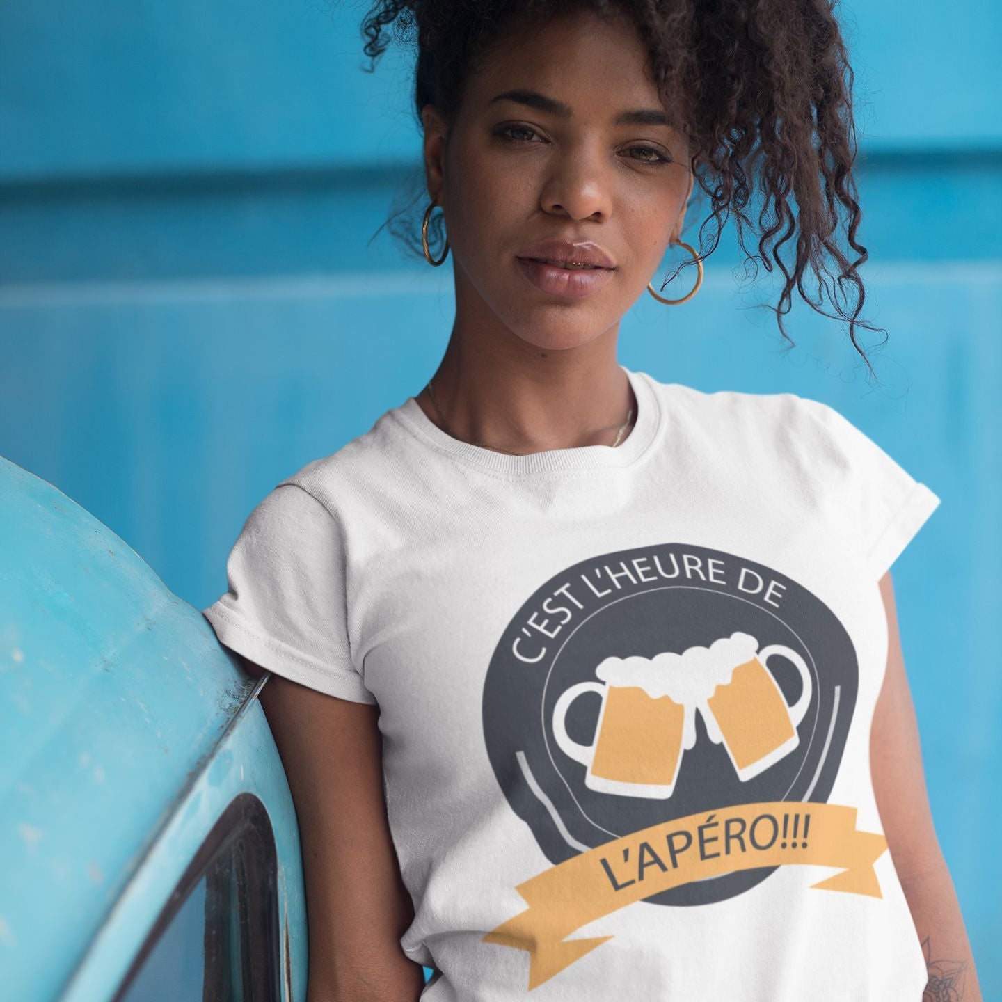 T-shirt femme C'est l'heure de l'apéro - L'atelier Suisse